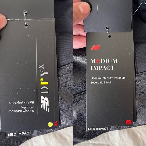 NWT New Balance NB Dry X Sleek Medium Support Sports Bra M - Picture 14 of 16